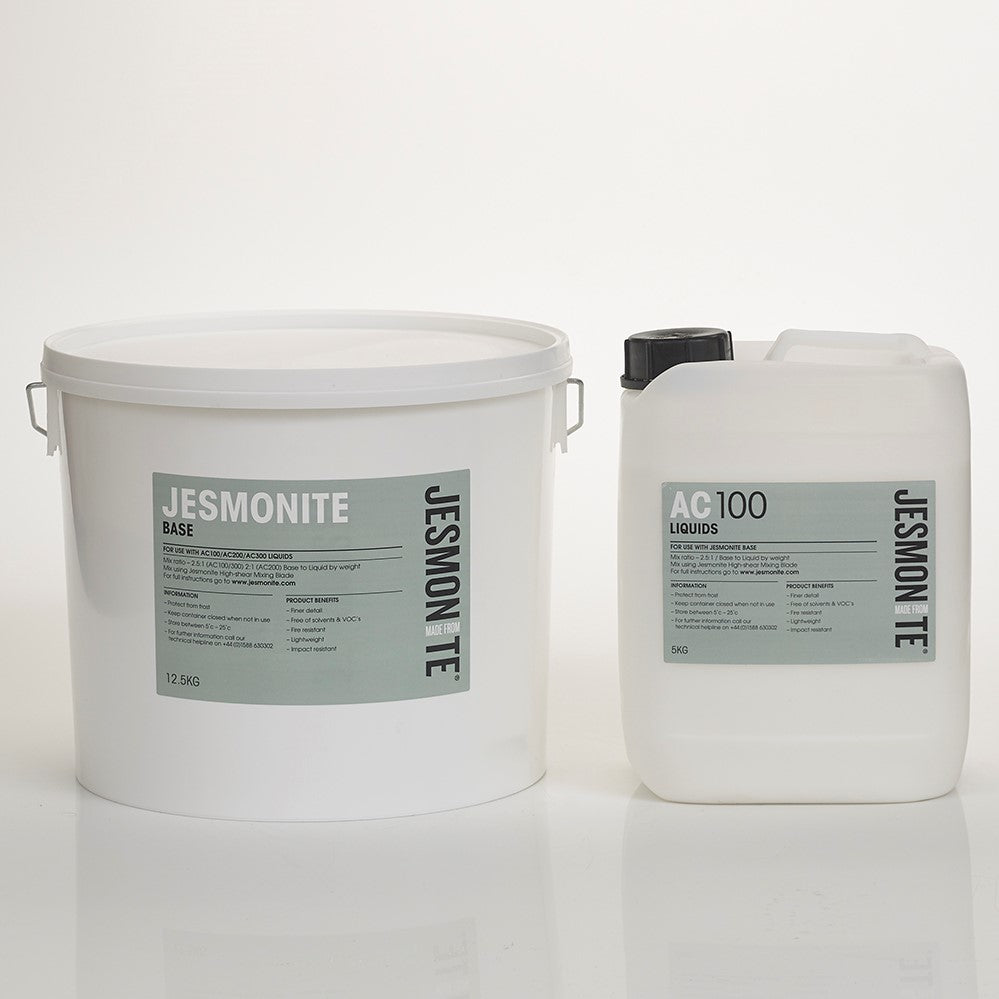 Jesmonite ou résine acrylique à base d'eau résistante aux intempéries. Kit de test de 1,75 kg.